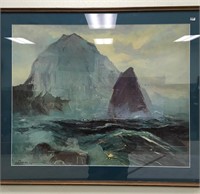 Matted and framed print by Sydney Laurence       (