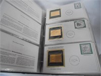 Book of 24K gold stamps