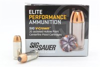 20Rds 40S&W 165Gr Sig Sauer Cartridges