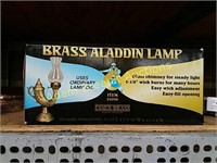 Essex brass Aladdin lamp, new in box