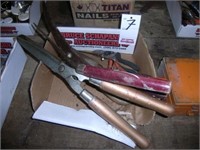 6 PAIRS OF  ASSORTED TRIMMERS, SAW
