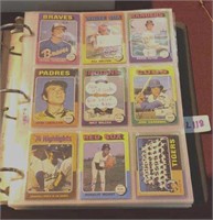 Vintage 1975 baseball card collection