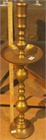 Solid brass floor candlestick