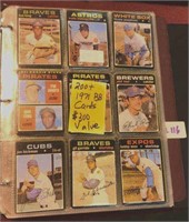 Vintage 1971 baseball card collection