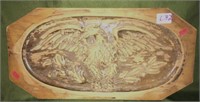 Carved Wood Eagle Sign