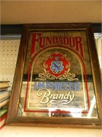 FRAMED FUNDADOR IMPORTED BRANDY SIGN