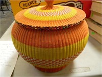 HANDMADE BASKET MADE IN KOREA FROM PHONE WIRE