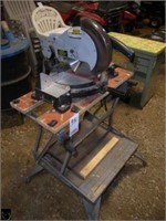 TRADEMASTER 10" COMPOUND MITRE SAW ON STAND