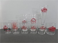 10 Vintage Pearl Beer Glasses