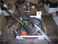 FENCE STRETCHER, STAPLES, FENCING TOOLS