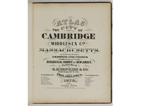 Atlas of City of Cambridge Mass. 1873 G M Hopkins