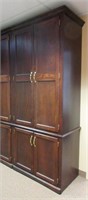 Tall Solid Maple Storage Cabinet