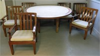 CONTEMPORARY 63 1/2 INCH ROUND DINING TABLE