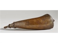Scrimshaw 19th Century Decorated Powder Horn