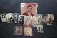 Collection of 13 tin type Photos