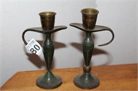 Pair of Small Candlestick Holders
