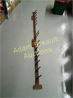 Custom 87 inch steel wall rack