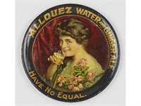Allouez Water Ginger Ale Advertising Tip Tray