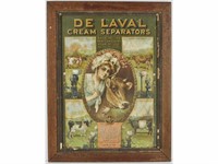 DeLaval Cream Separator 19C Tin Lithographed Sign