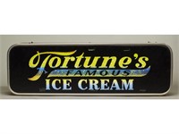Fortunes Ice Cream 1930s Lighted Advertising Sign