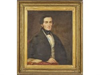 American 19C  Portrait - William Tinsley Painting