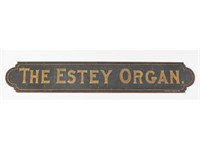 Estey Organ Painted Double Sided Advertising Sign