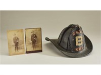 Firemans Leather Helmet Cairns & Bro NY 19C Photo