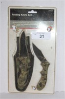 Camo Folding Knife Set (new in package)