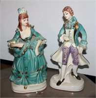 Pair of Vintage Victorian Figurines