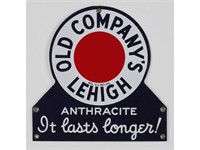 Old Company's Lehigh Porcelain Advertising Sign