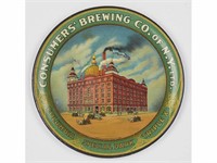 Consumers Brewing Company 19C Tin Litho Tip Tray