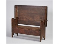 Old Rectangular Pine 19th Century Chair Table