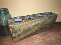 Primitive sugar mold candle holder