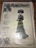 1908 la moda elegante French magazine