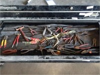 LOT OF PLIERS, CHANNEL LOCKS AND WIRE CUTTERS