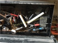 LOT OF MISC. TOOLS IN BOTTOM DRAWER OF TOOL