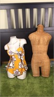 Lot of mannequins- one wicker