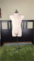 Male mannequin on chrome stand