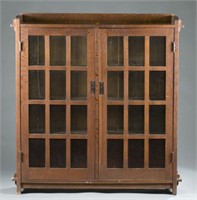 L & JG Stickley Double-door bookcase,