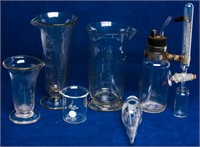 Lot Apothecary Science Medical Lab Glass Beakers