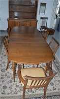Andrew Malcom Dining Table Chairs & Cabinet