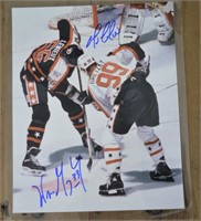 Authentic Gretzky & Lemieux Signed 8x10 Photo