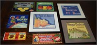 Advertising Crate Labels Lot
