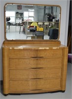 Burled Dresser with Mirror