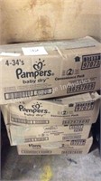 4 CTN PAMPERS DIAPERS