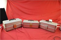 (3) Small Umco Tackle Boxes