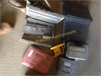 LOT OF TOOLS CASES WITH MISC. TOOLS