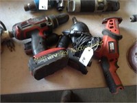 12 VOLT IMPACT WRENCH AND LOT OF CORDLESS TOOLS-