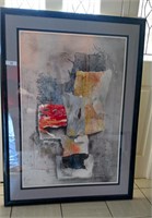 Large Modern Abstract Framed Print