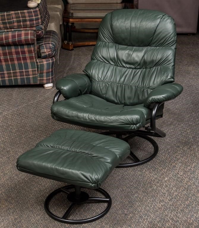 Chairworks Leather Recliner With, Vintage Chairworks Recliner